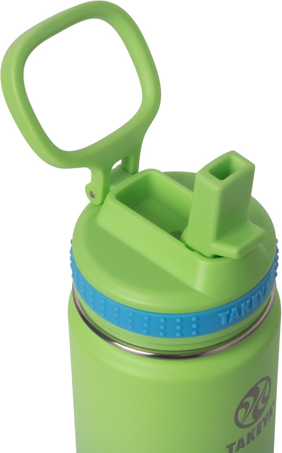 imageTakeya Actives 24 oz Water Bottle with Straw Lid Double Wall Stainless Steel Insulation Dishwasher Safe ampamp BPAFree Removable Bumper BlushOmbrew Excitement