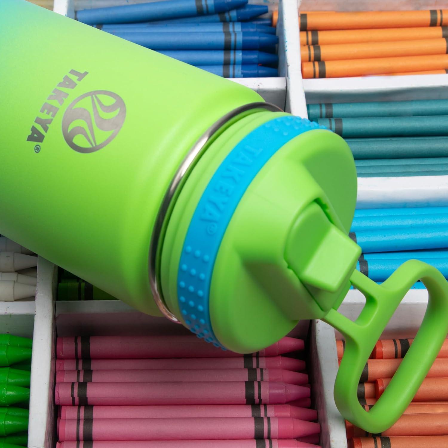 imageTakeya Actives 24 oz Water Bottle with Straw Lid Double Wall Stainless Steel Insulation Dishwasher Safe ampamp BPAFree Removable Bumper BlushOmbrew Excitement