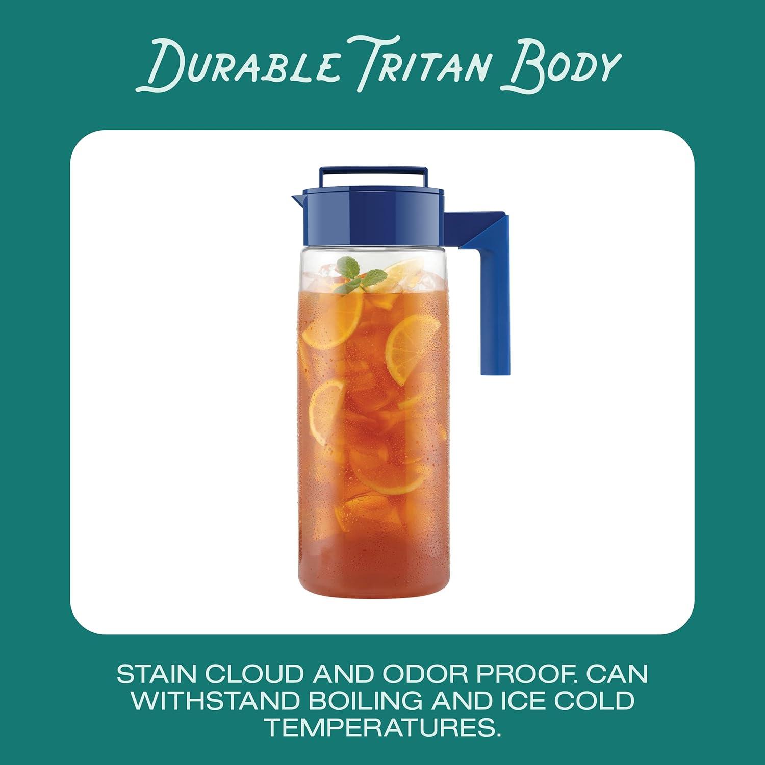 imageTakeya Patented and Airtight Pitcher Made in the USA BPA Free 2 qt BlackAvocado