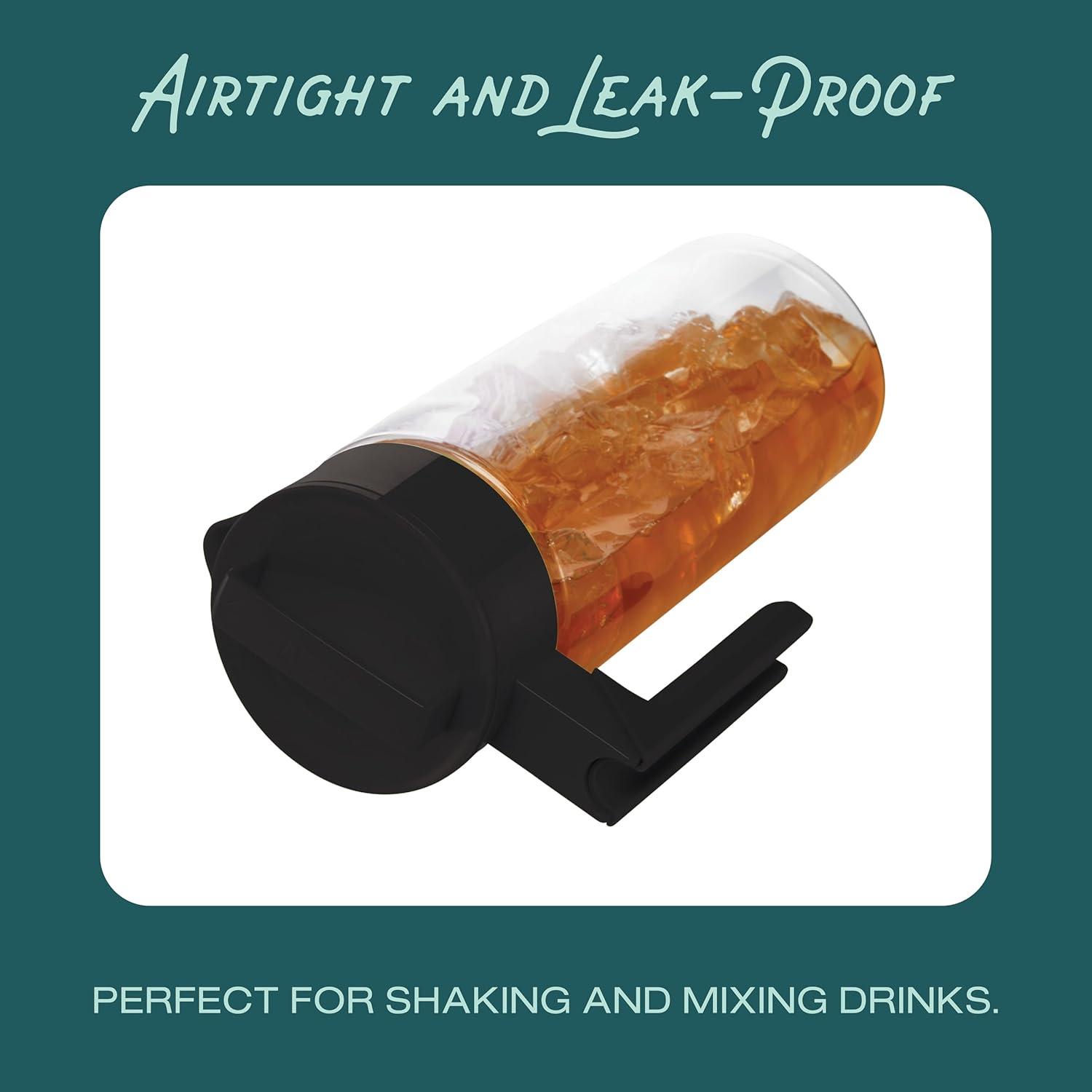 imageTakeya Patented and Airtight Pitcher Made in the USA BPA Free 2 qt BlackBlueberry