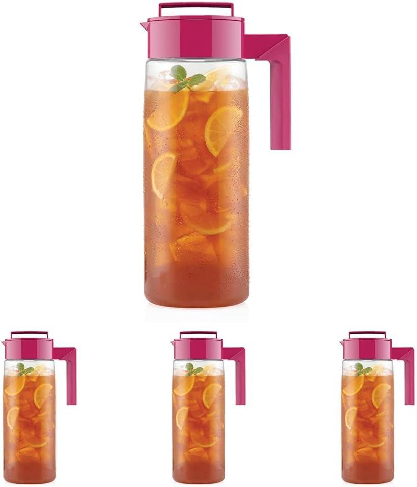 imageTakeya Patented and Airtight Pitcher Made in the USA BPA Free 2 qt BlackRaspberry