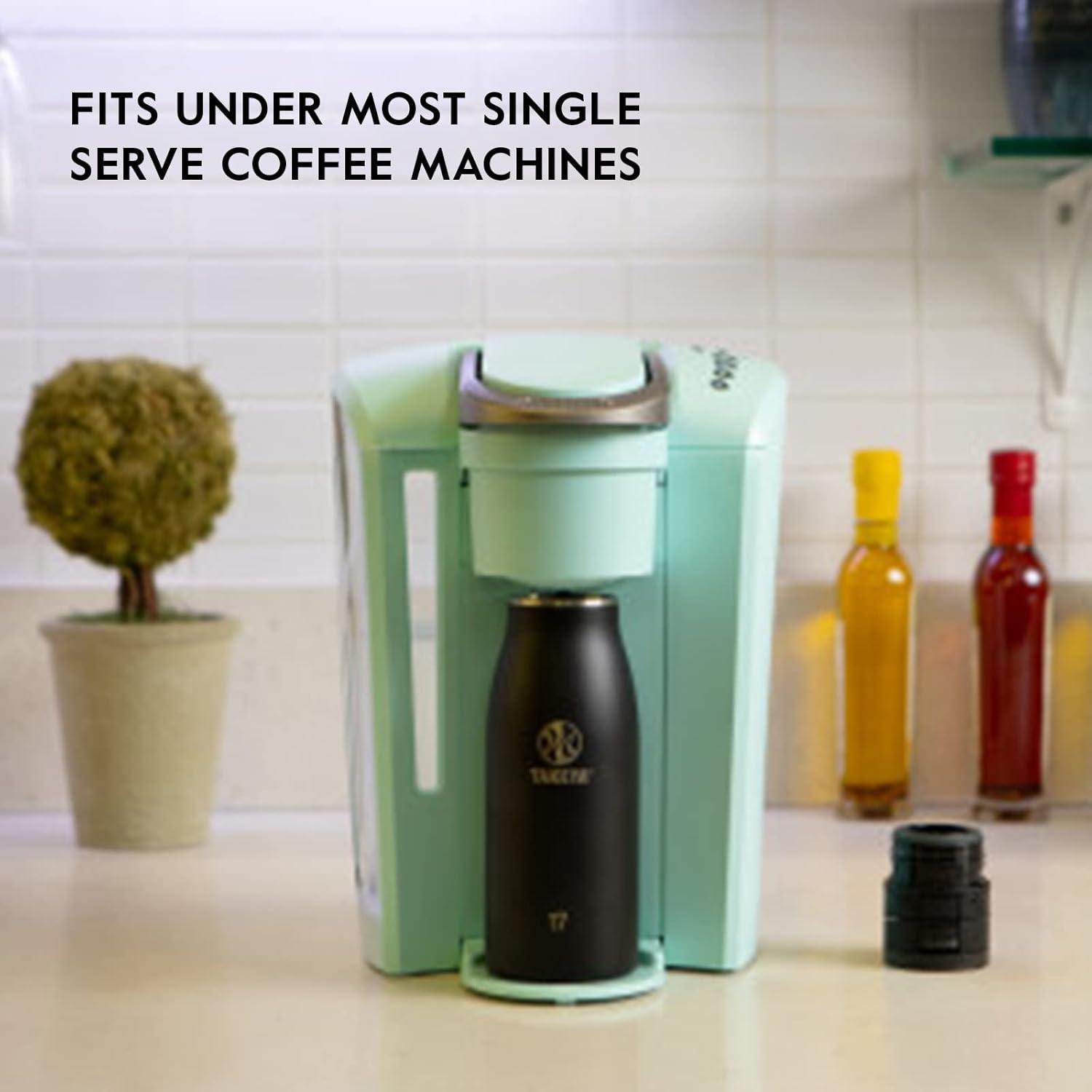 imageTakeya Traveler Leakproof Coffee Mug Carrying Loop Insulated Drinkware for Everyday Use Durable ampamp Portable with SpillProof Design 25 oz AquaOnyx