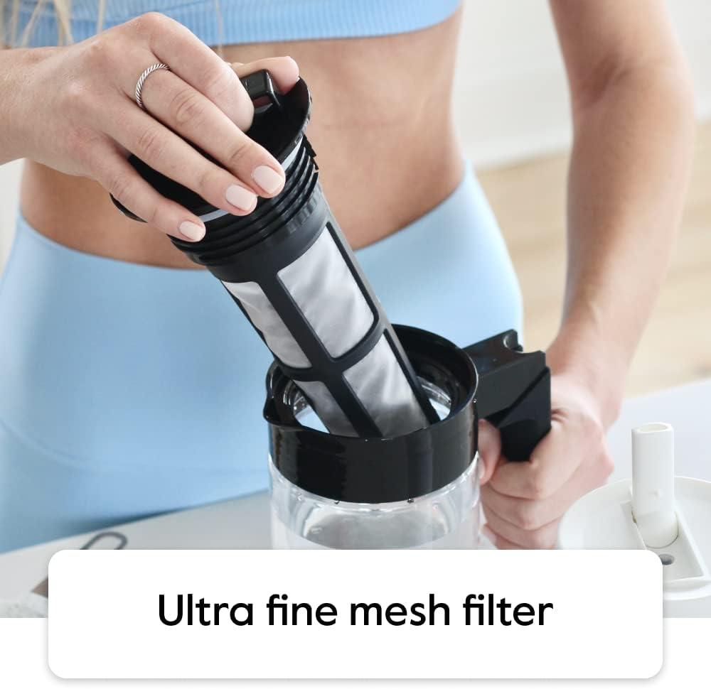 imageTakeya Tritan Cold Brew Coffee Maker Airtight Pitcher with LeakFree Lid BPAFree Cold Brew Maker with Silicone Handle DishwasherSafe Pitcher for Homemade Cold Brew 1 Quart WhiteStone