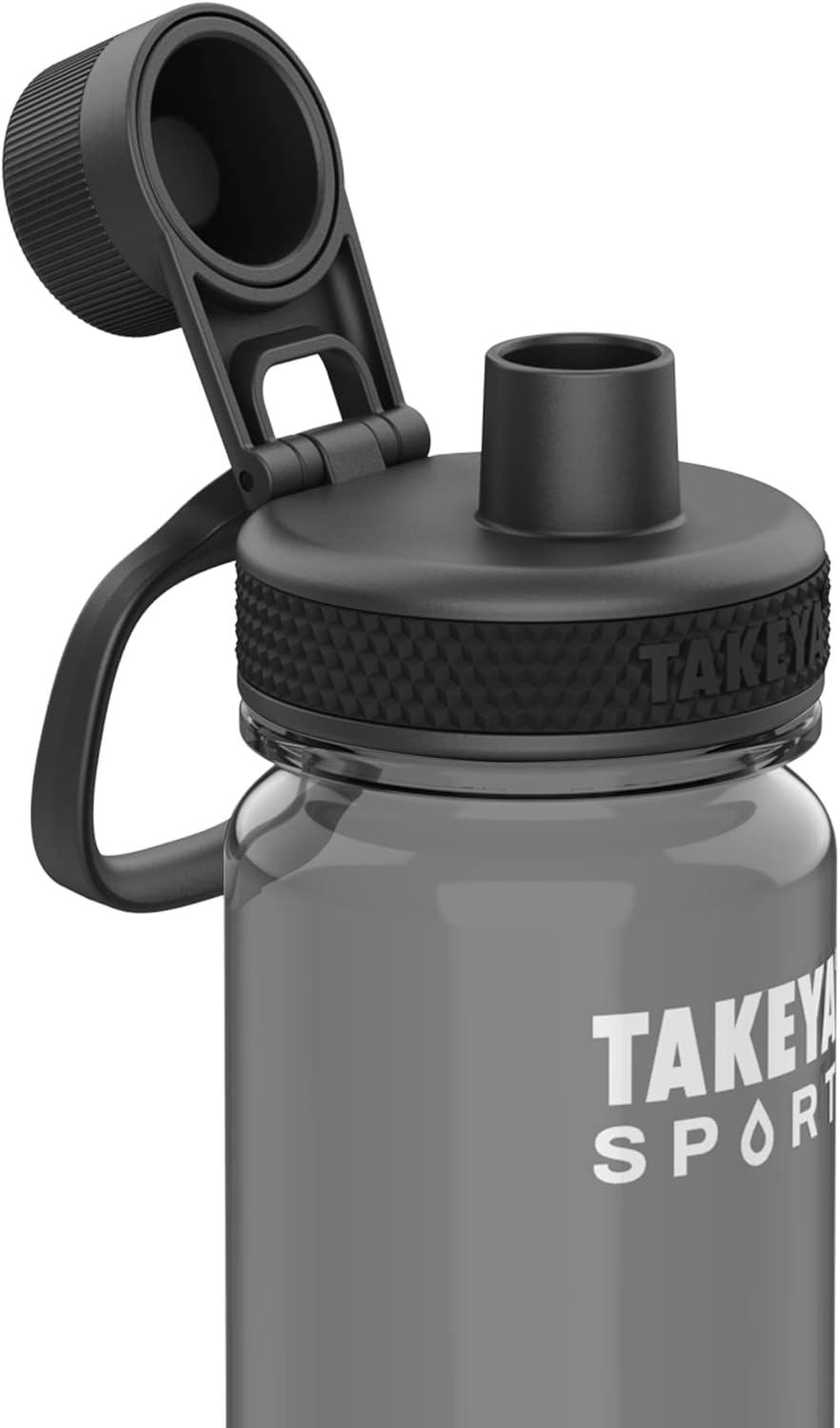 imageTakeya Tritan Sport Water Bottle with Spout Lid BPAFree ampamp DishwasherSafe Water Bottle Reusable Bottle with Lid Handle Simple LeakProof Water Bottle 32 oz Pink SweepGrand Slam Black