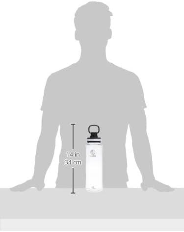 imageTakeya Tritan Sport Water Bottle with Spout Lid BPAFree ampamp DishwasherSafe Water Bottle Reusable Bottle with Lid Handle Simple LeakProof Water Bottle 40 oz Flutter PinkClear