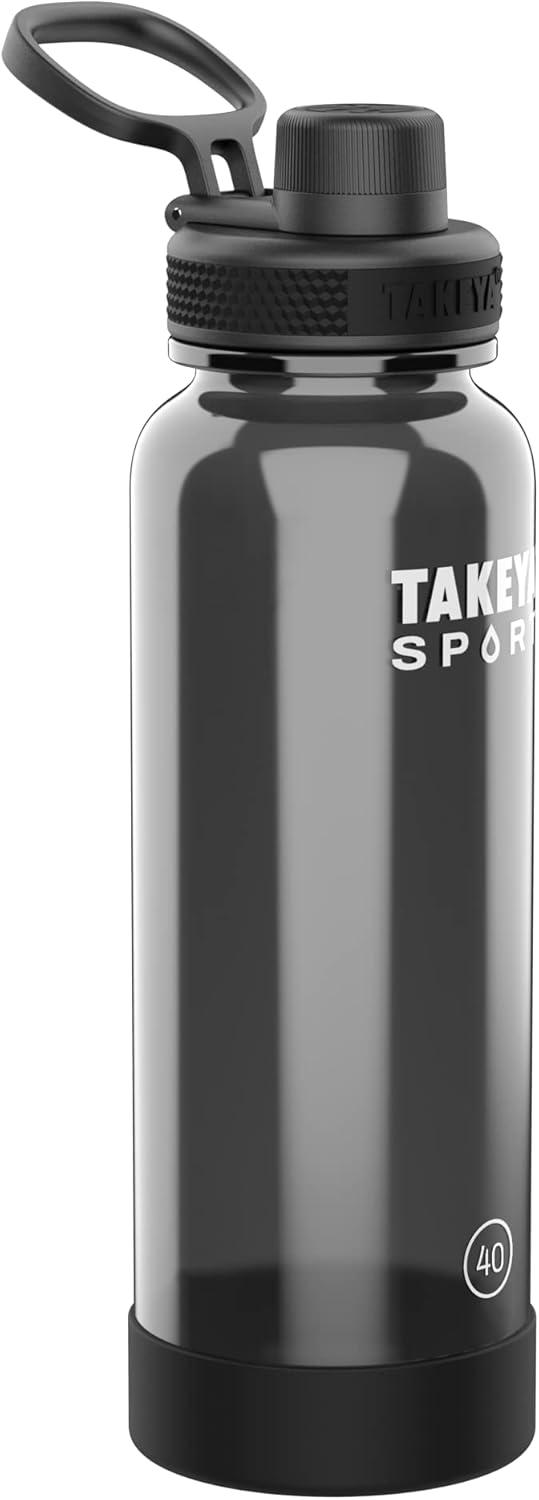 imageTakeya Tritan Sport Water Bottle with Spout Lid BPAFree ampamp DishwasherSafe Water Bottle Reusable Bottle with Lid Handle Simple LeakProof Water Bottle 32 oz Pink SweepGrand Slam Black
