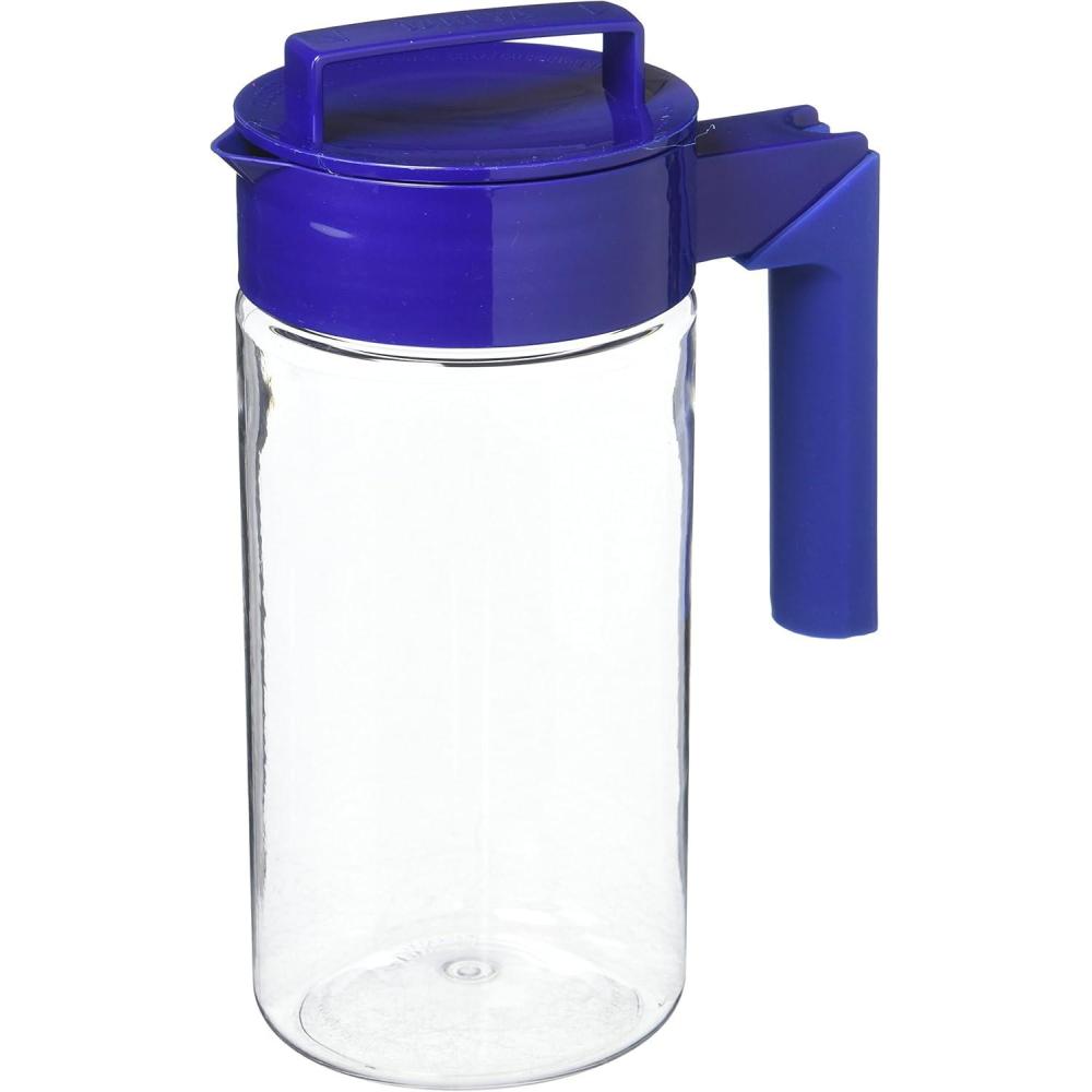 imageTakeya Patented and Airtight Pitcher Made in the USA BPA Free 2 qt BlackBlueberry