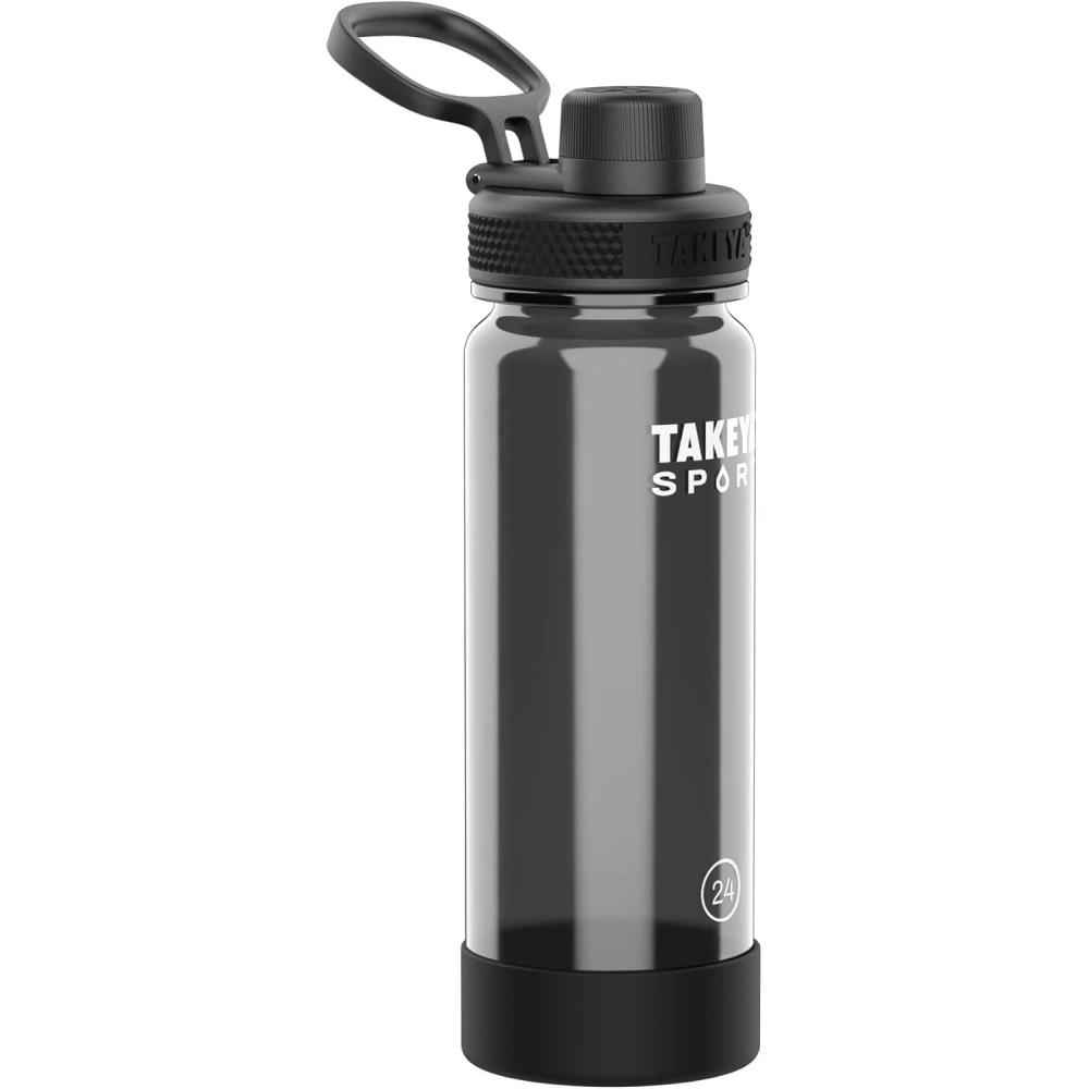 imageTakeya Tritan Sport Water Bottle with Spout Lid BPAFree ampamp DishwasherSafe Water Bottle Reusable Bottle with Lid Handle Simple LeakProof Water Bottle 32 oz Pink SweepGrand Slam Black