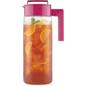 Takeya Patented and Airtight Pitcher Made in the USA, BPA Free, 2 qt, Black(Raspberry)