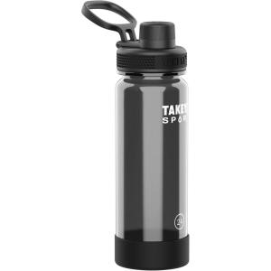 Takeya Tritan Sport Water Bottle with Spout Lid – BPA-Free & Dishwasher-Safe Water Bottle – Reusable Bottle with Lid Handle – Simple Leak-Proof Water Bottle – 32 oz, Pink Sweep(Grand Slam Black)